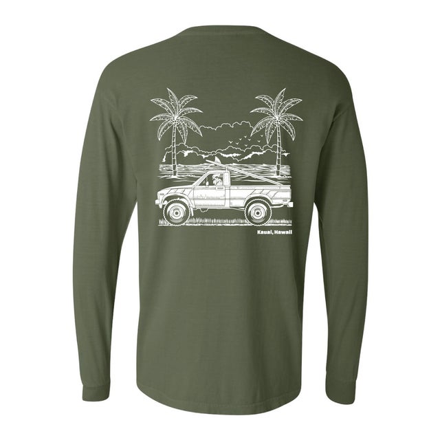 ◆LEE◆ Truck Graphic Long Sleeve T-Shirt Pigment Brown ENJFUC.jpg