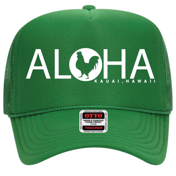 Machine Machine Kauai Hawaii Handmade Aloha Retro Trucker Hat Baseball Cap Aloha Kauai || Trucker Hat – Co-Hi Design & Gifts main image 3
