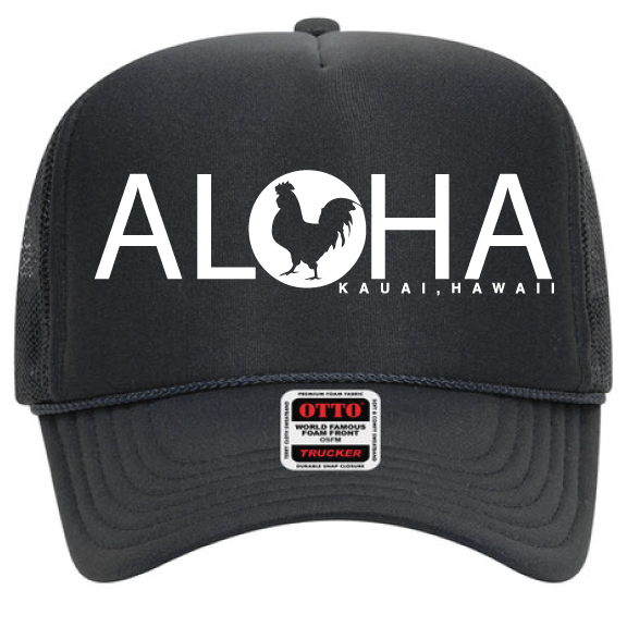 Kauai Chickens Aloha Logo Trucker Hat - Embrace the Spirit  display picture 2